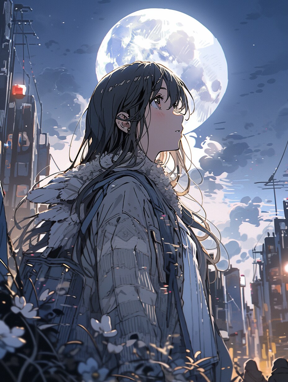 月が綺麗だね