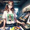 レコード試聴中 2枚目