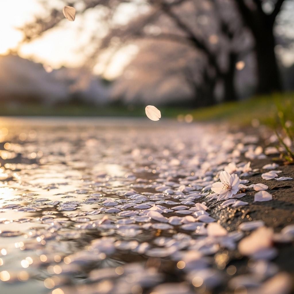 桜が散る頃（昼）