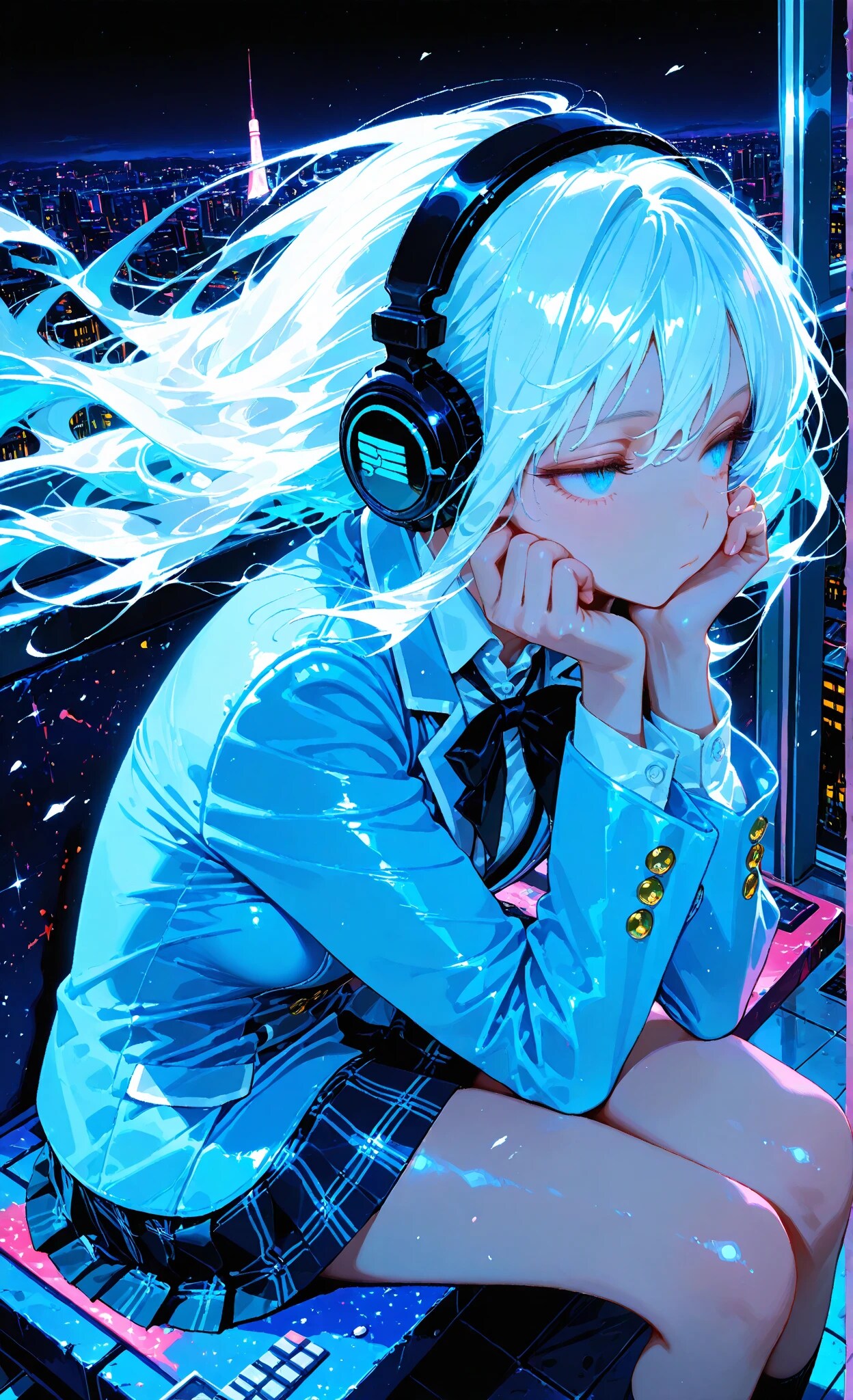 退屈な夜 | の人気AIイラスト・グラビア