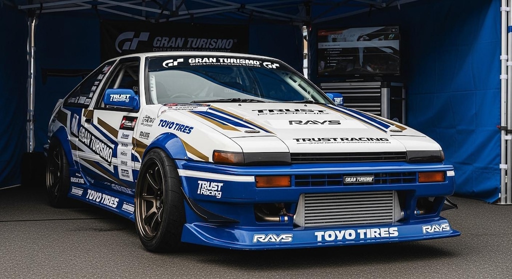 トーヨータイヤAE86のドリ車