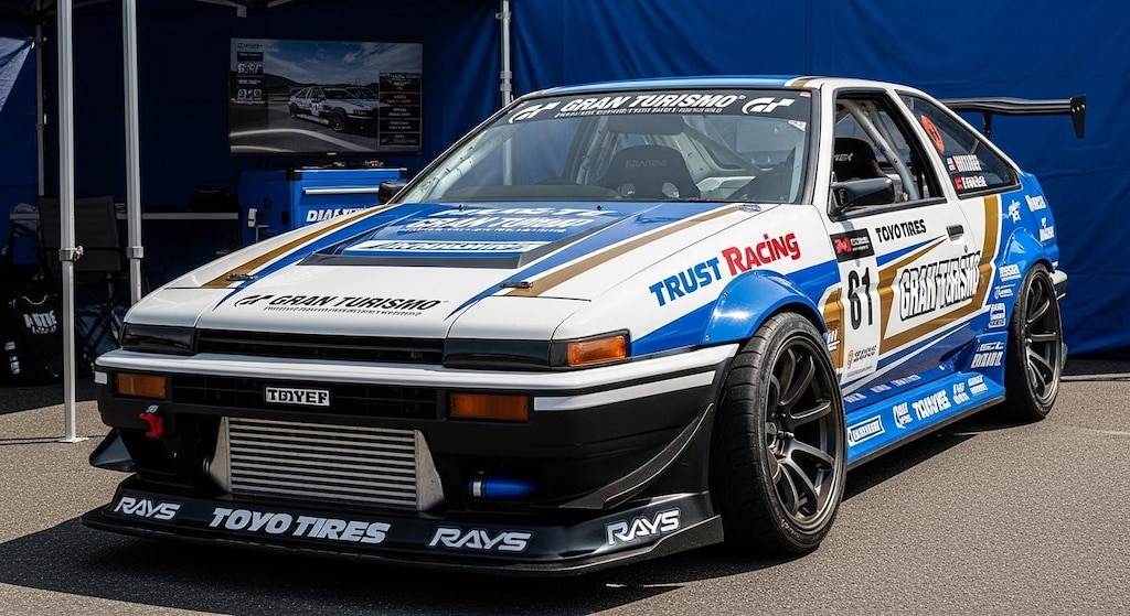 トーヨータイヤAE86のドリ車