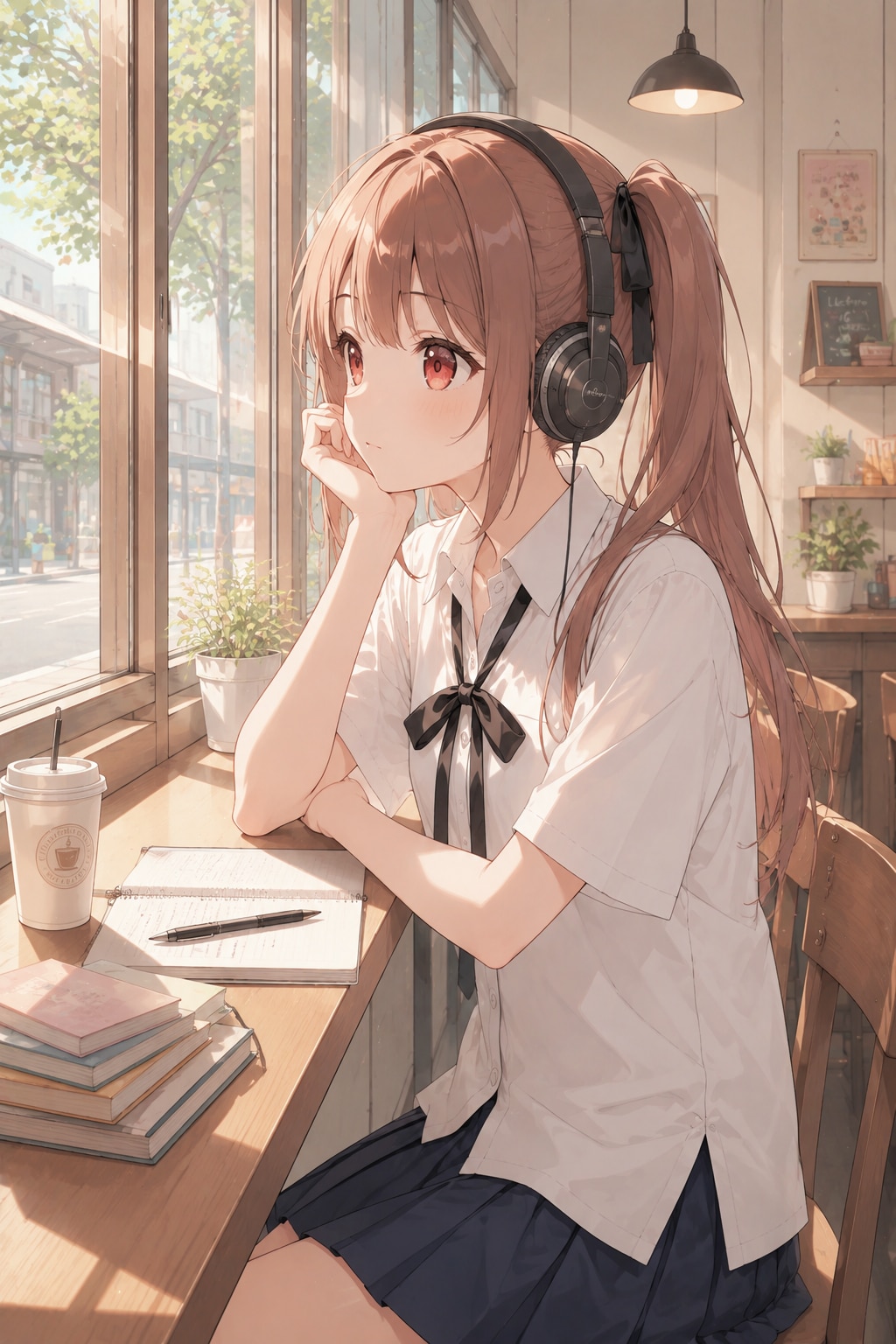 ヘッドホン女子