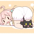 猫と女の子 5枚目