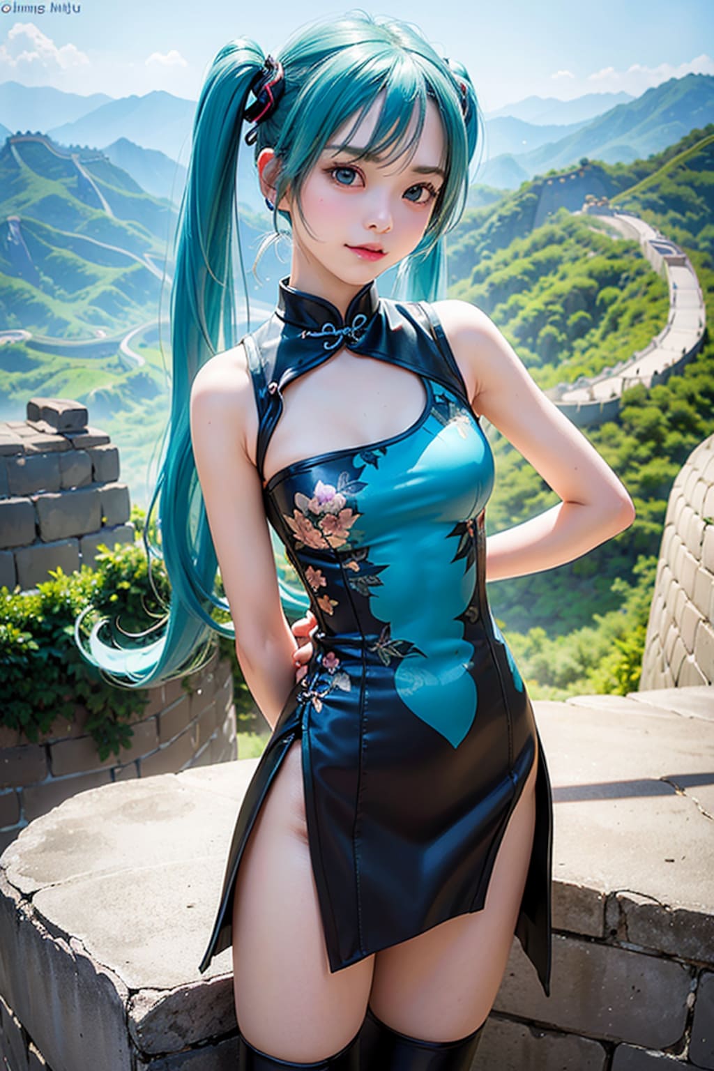 『ふらり！初音ミク！！』第3.5回　黒チャイナもいい。