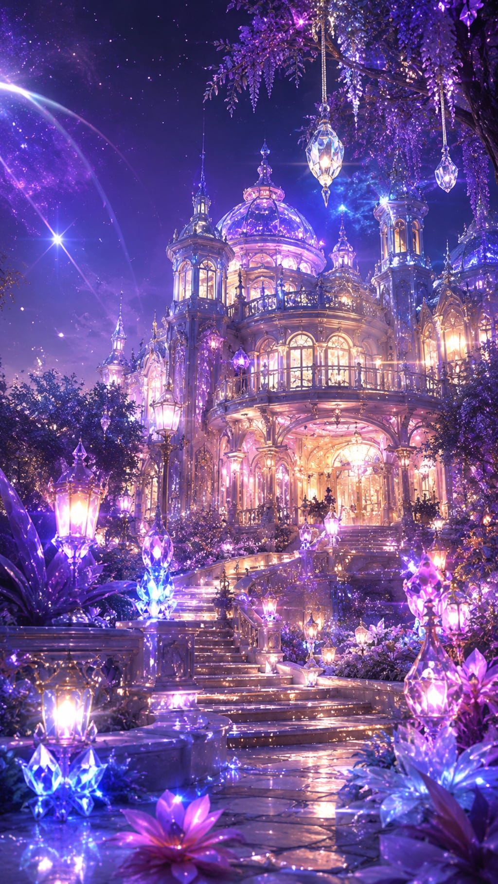 豪邸　夜景　クリスタル