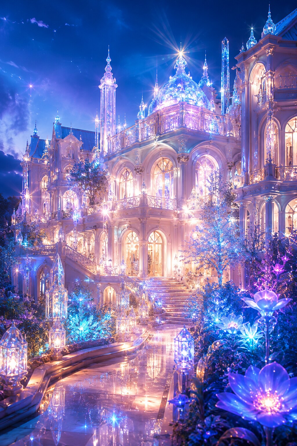 豪邸　夜景　クリスタル