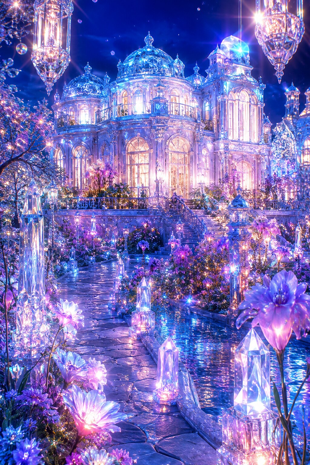 豪邸　夜景　クリスタル