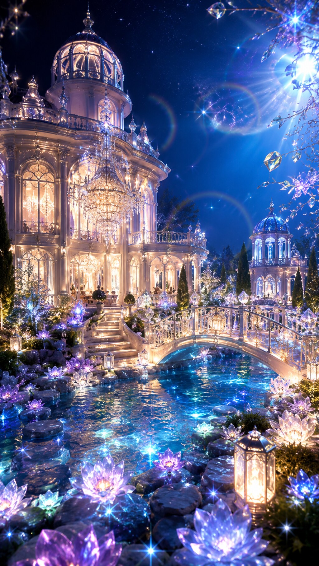 豪邸　夜景　クリスタル