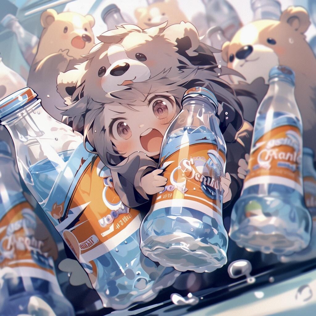 Kuma-san is thirsty🐾