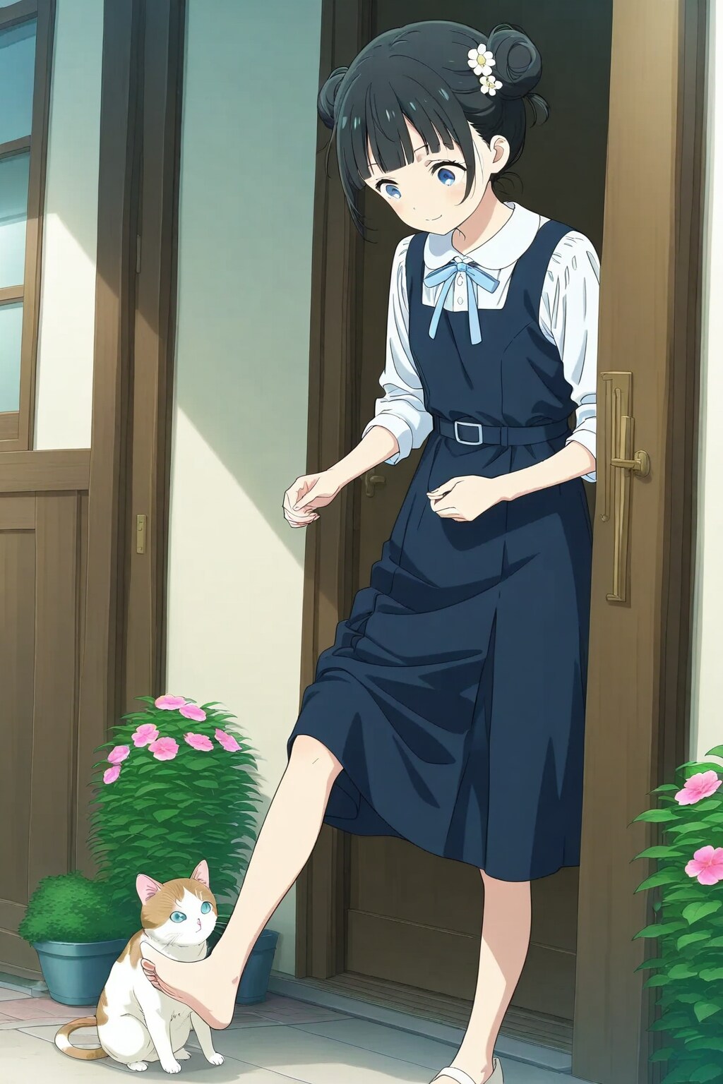 失敗作：猫🐈ってなんか足のにおいを嗅ぐような……😅