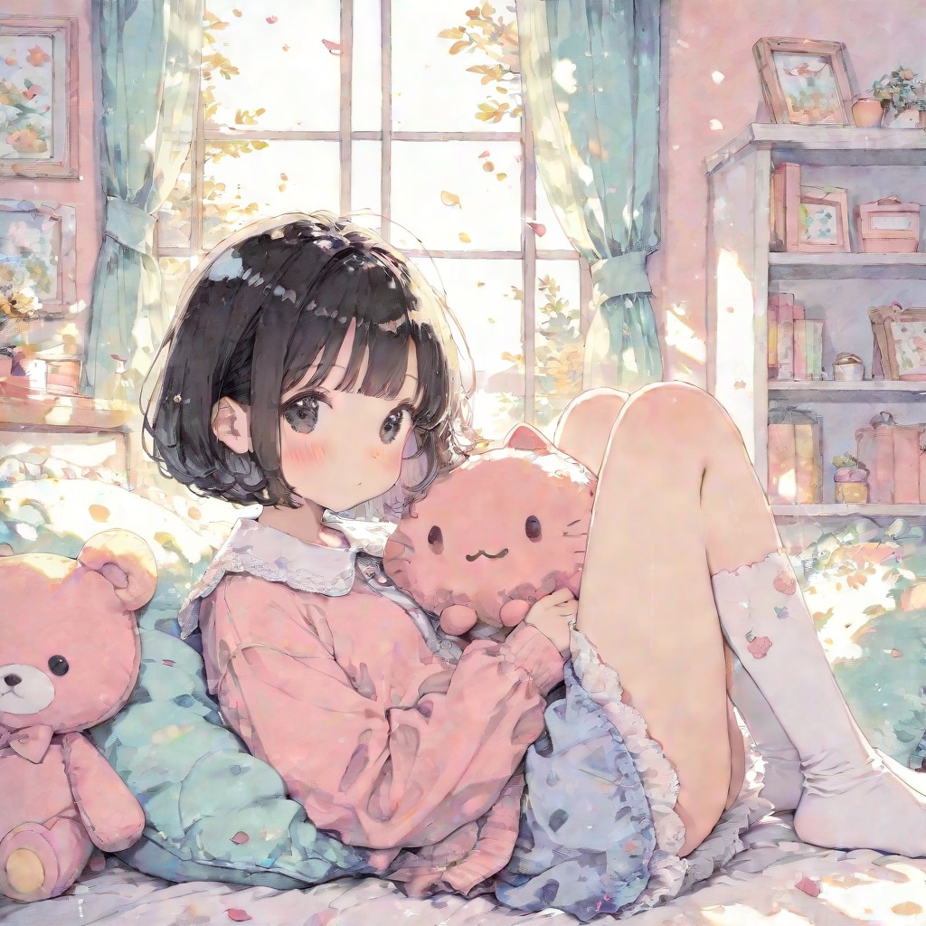 自室にて4 | の人気AIイラスト・グラビア