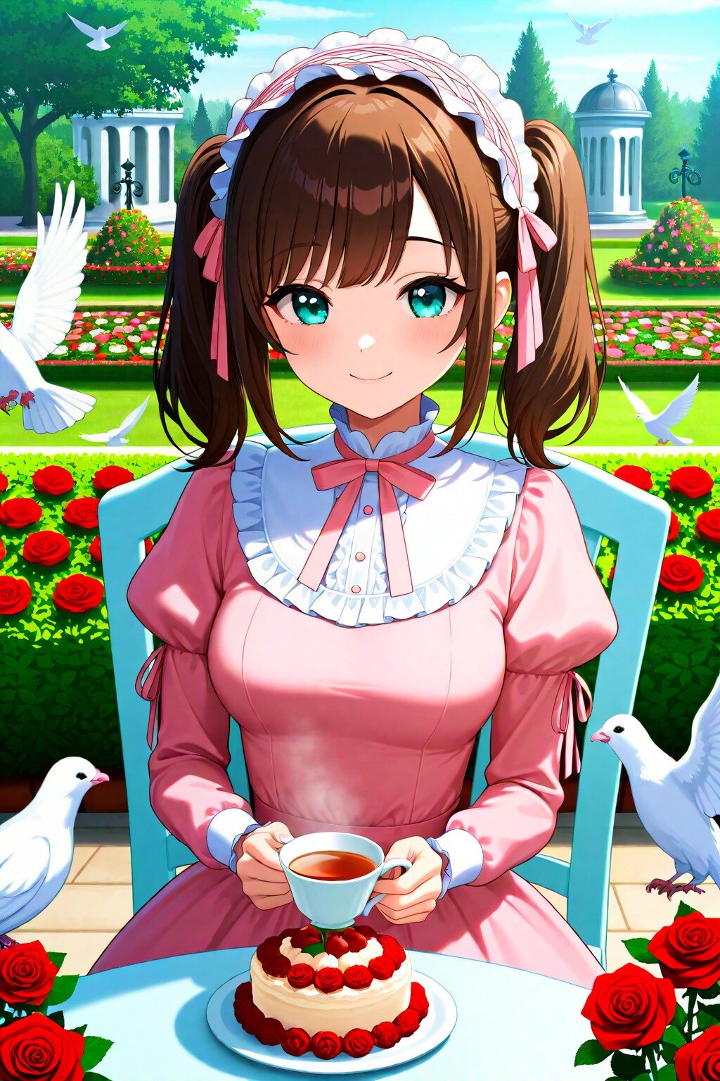 はるかちゃんのお茶会 | の人気AIイラスト・グラビア