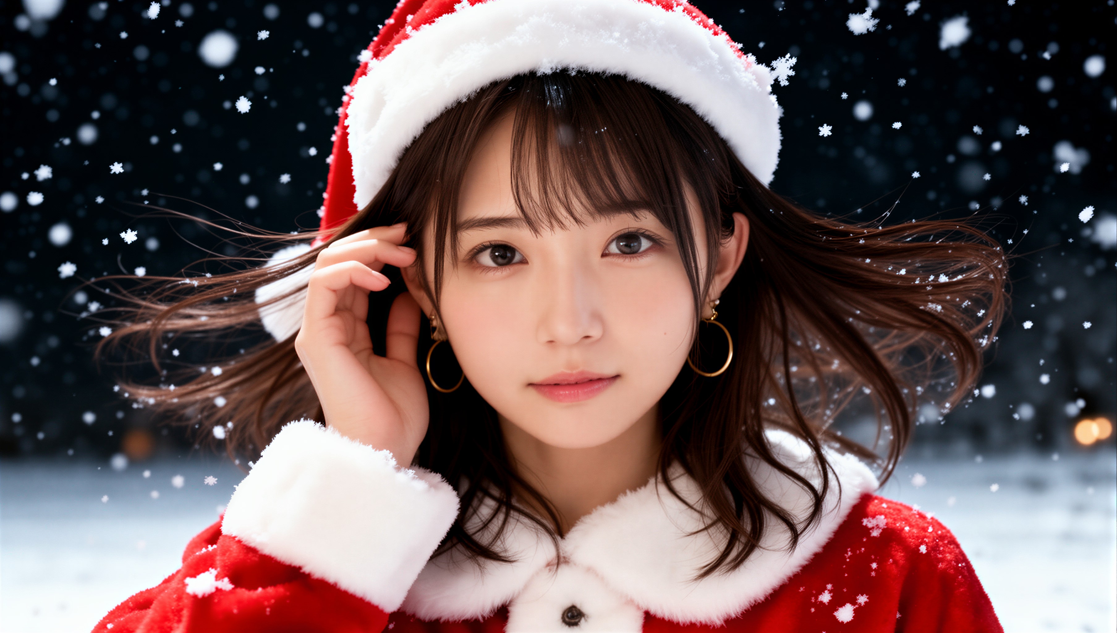 見つめるサンタ | の人気AIイラスト・グラビア