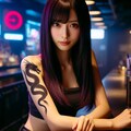 サイバーパンクシティで出会ったドラゴン・タトゥーの女 7枚目