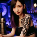 サイバーパンクシティで出会ったドラゴン・タトゥーの女 10枚目