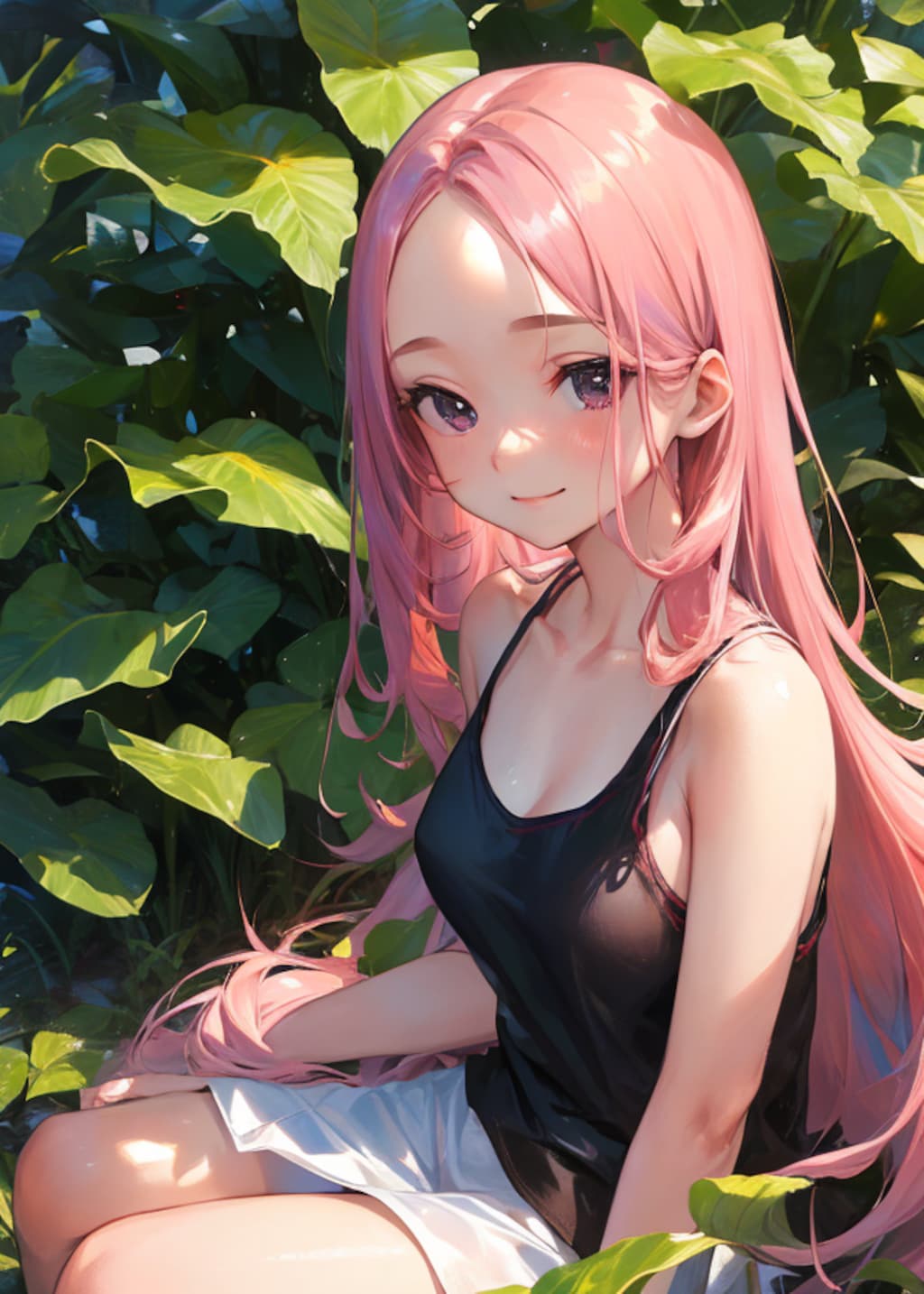 ピンク髪和歌月