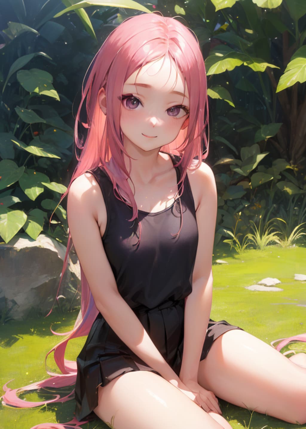 ピンク髪和歌月