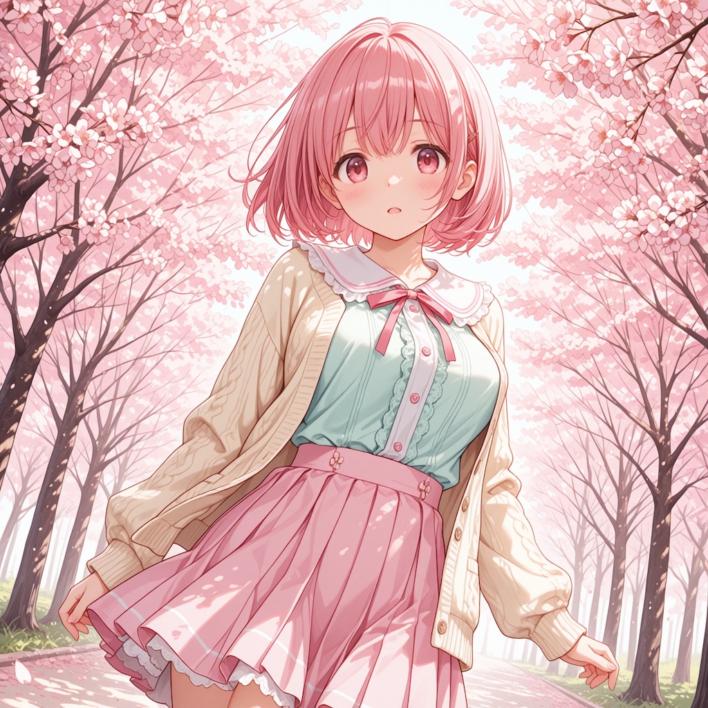 桜舞う春色