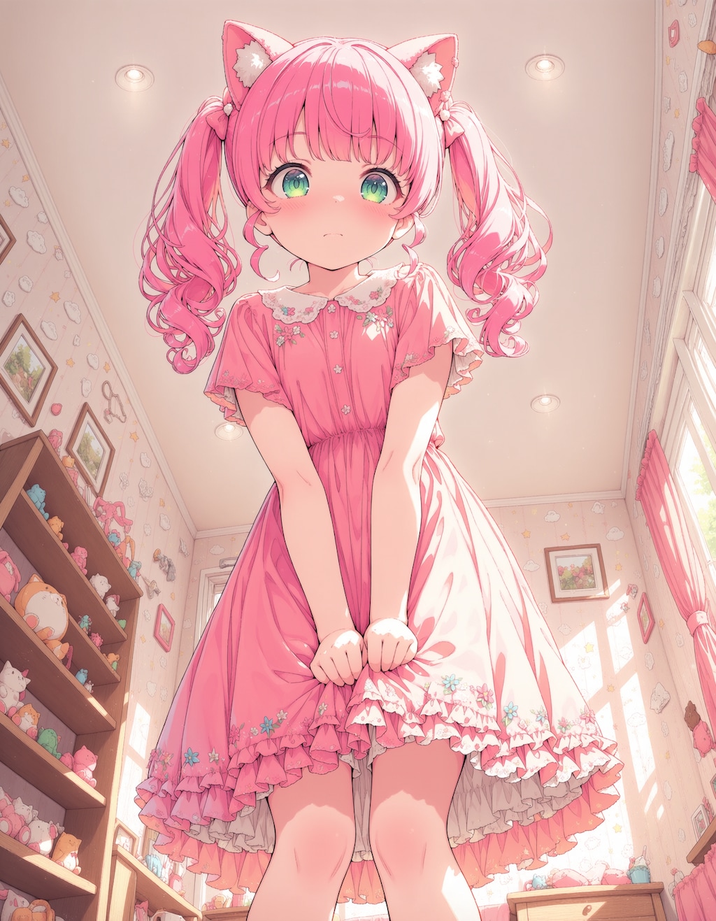 Animaで猫耳ピンクちゃん