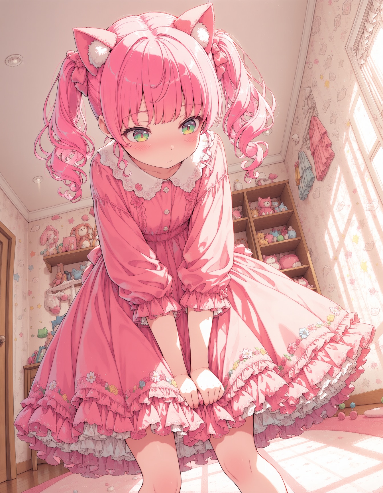 Animaで猫耳ピンクちゃん | の人気AIイラスト・グラビア