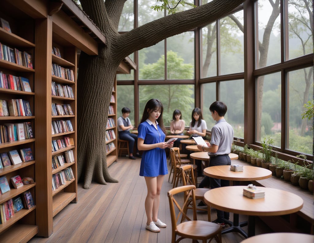 私の夢の森の中の本屋