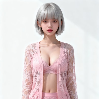 レースのカーディガン