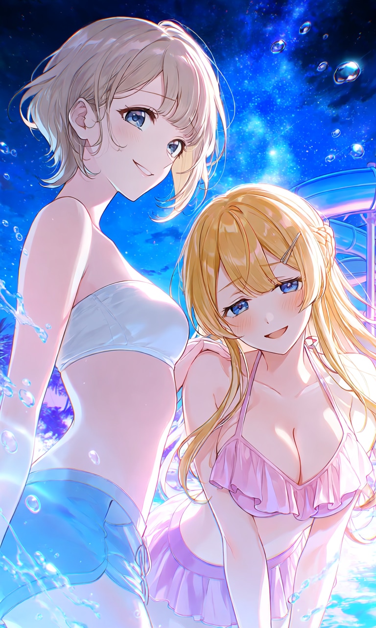 ナイトプールの姉妹