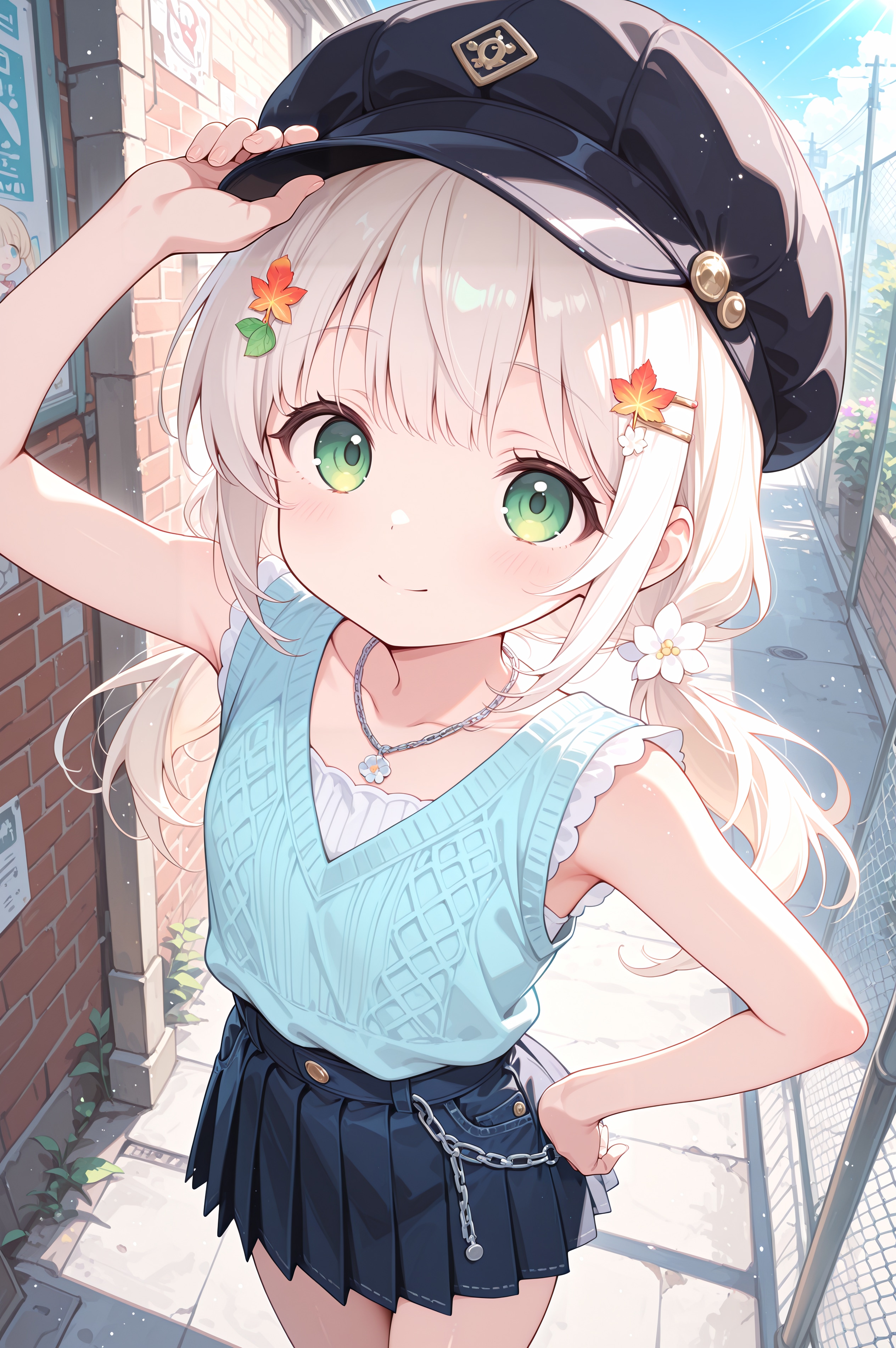 路地裏の小さなファッショニスタ
