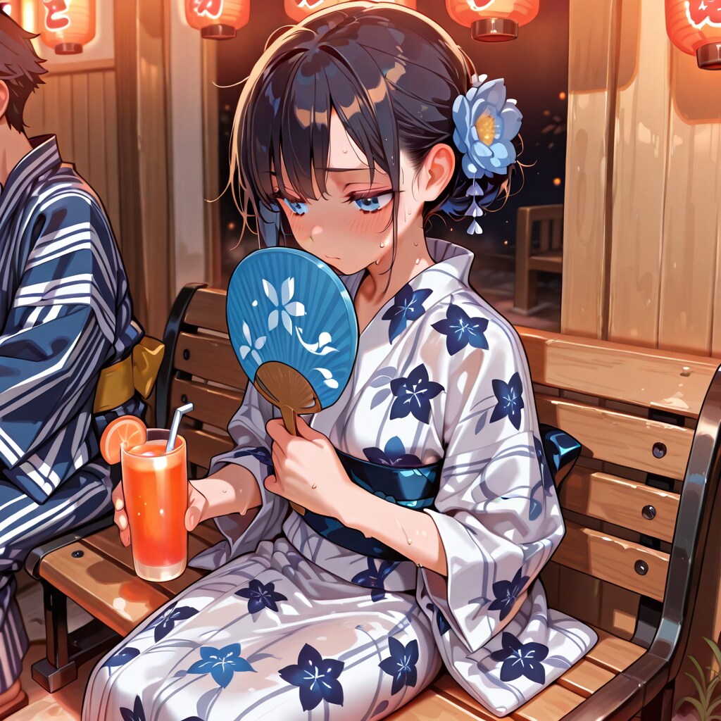 夏祭りあっつ…