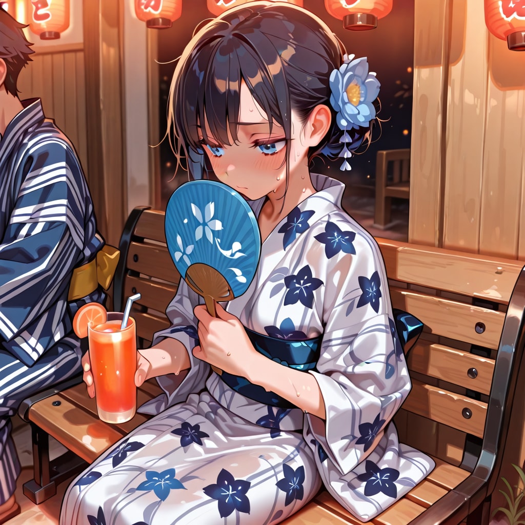 夏祭りあっつ…