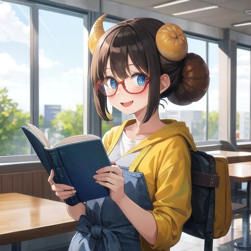 カタツムリヘアで読書 | の人気AIイラスト・グラビア