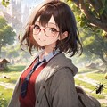 眼鏡女子 楓の昆虫の街 6枚目