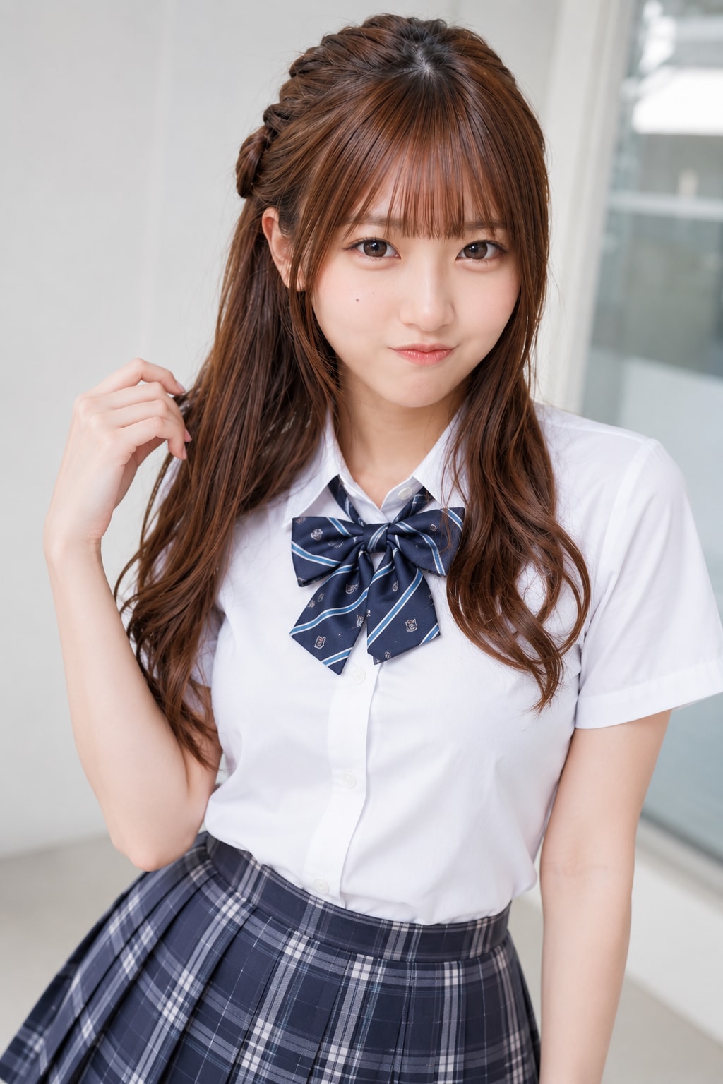お昼の美人学生さん