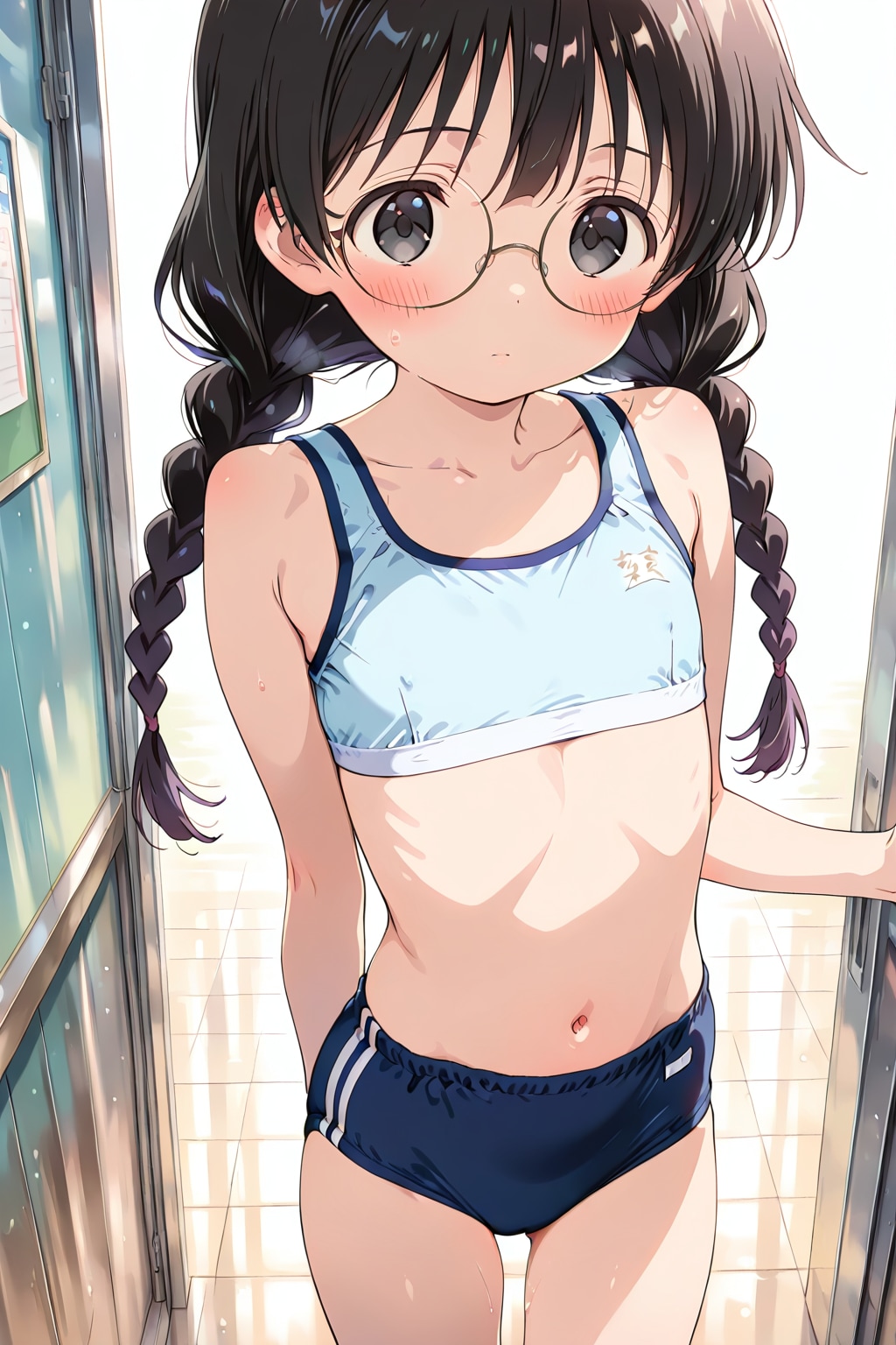 体育前のお着替え中