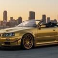 ゴールドR34GT-Rオープンカー 4枚目