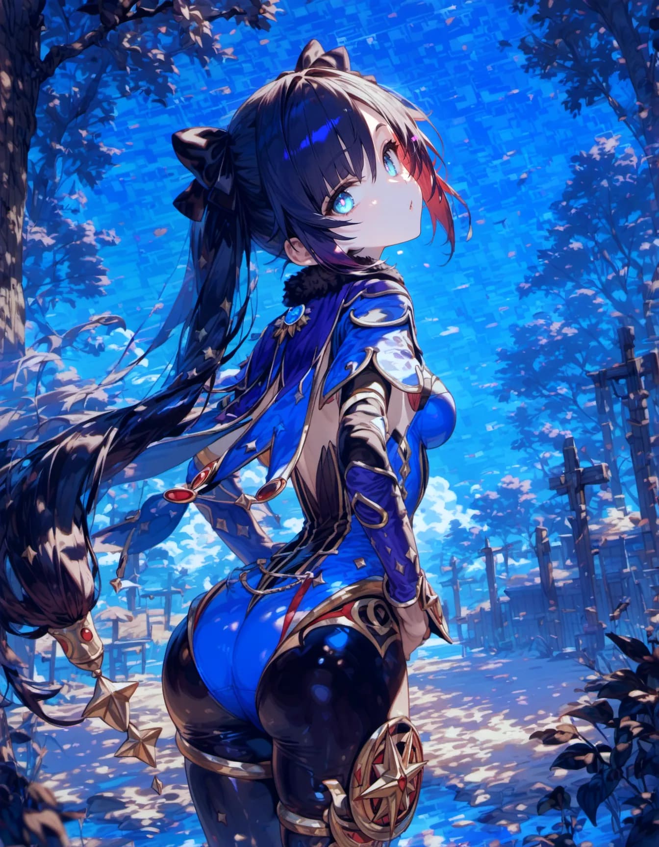 Cobalt Echoes in the Void | の人気AIイラスト・グラビア