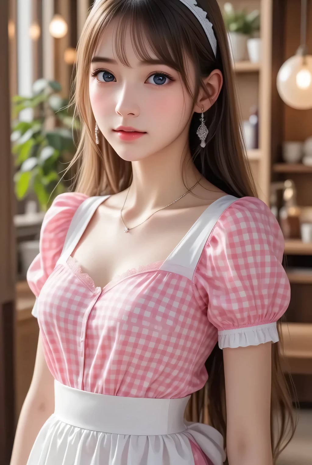 ギンガム美少女