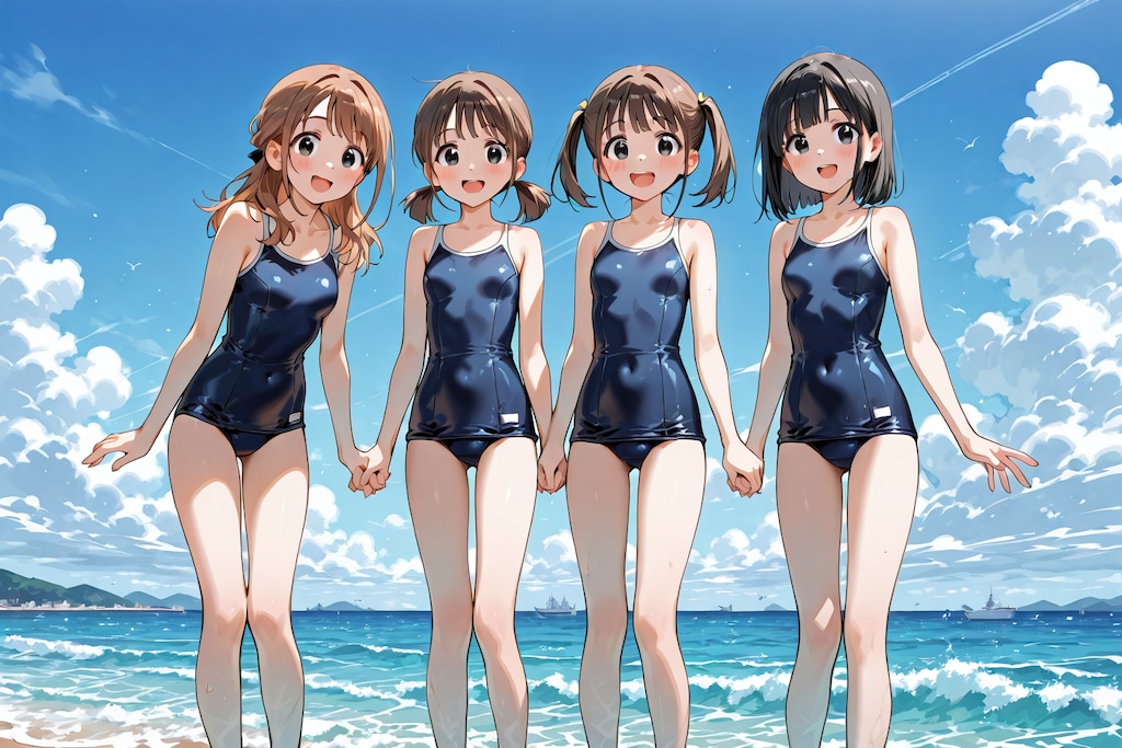 海で遊ぶ