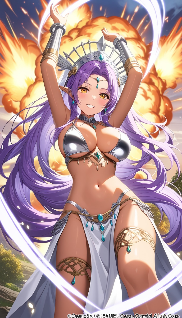 褐色肌の踊り子