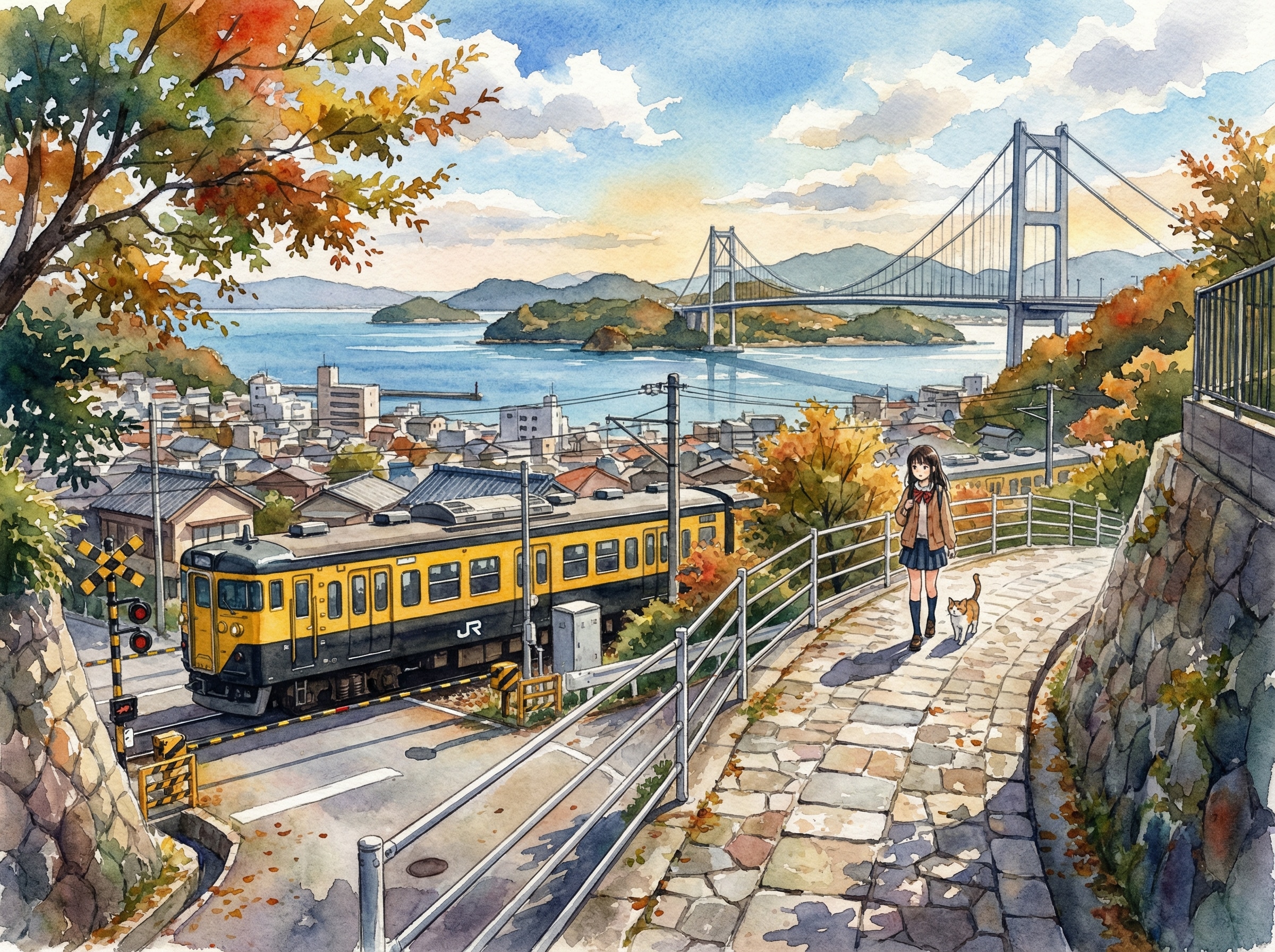 海の見える街6 | の人気AIイラスト・グラビア