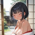 巫女のバイト終了（着替え中） 2枚目