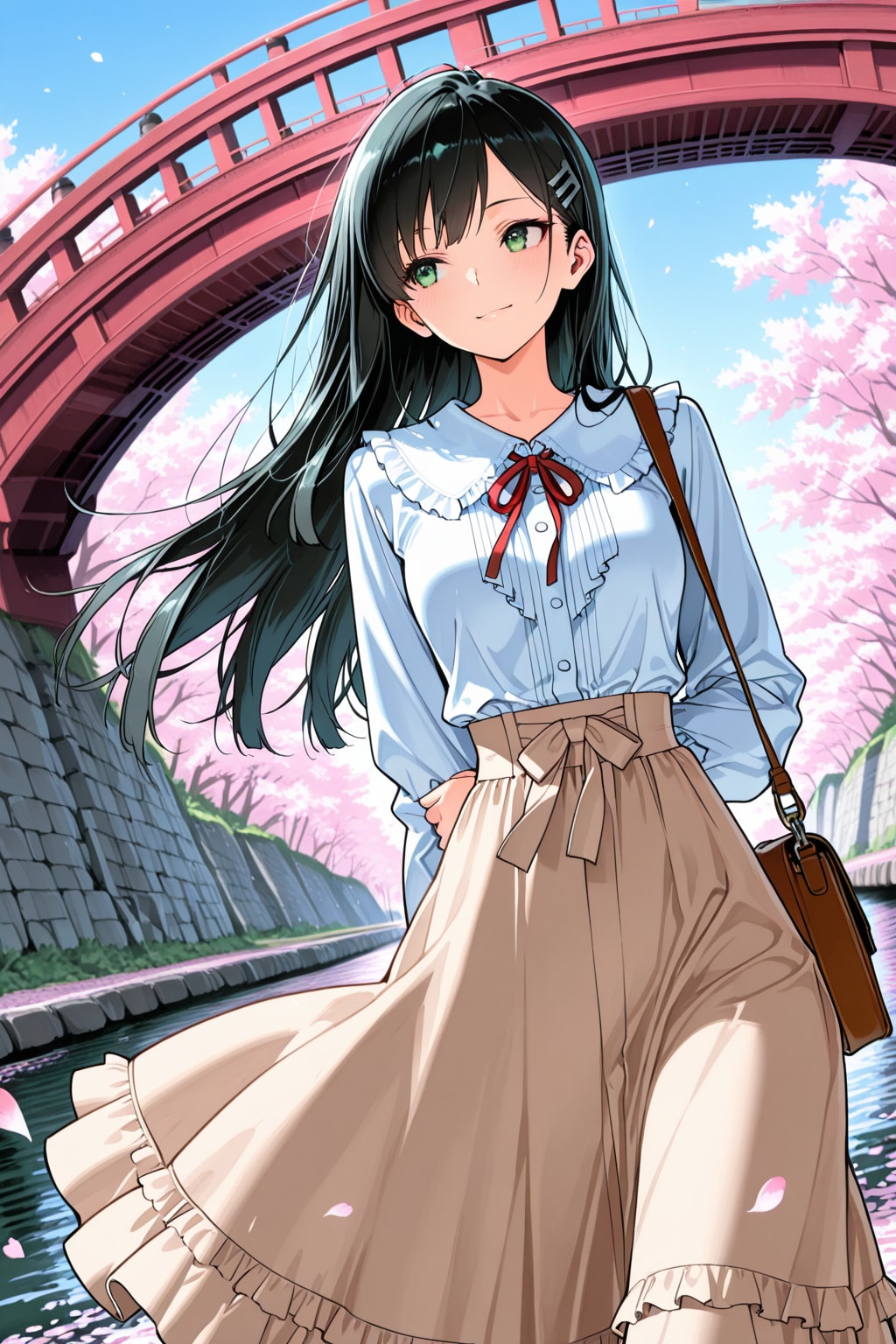 春色コーデな後輩