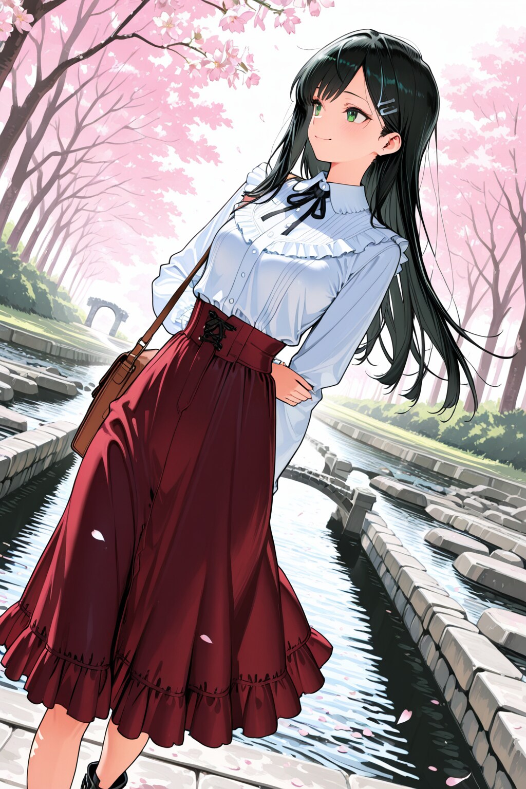 春色コーデな後輩