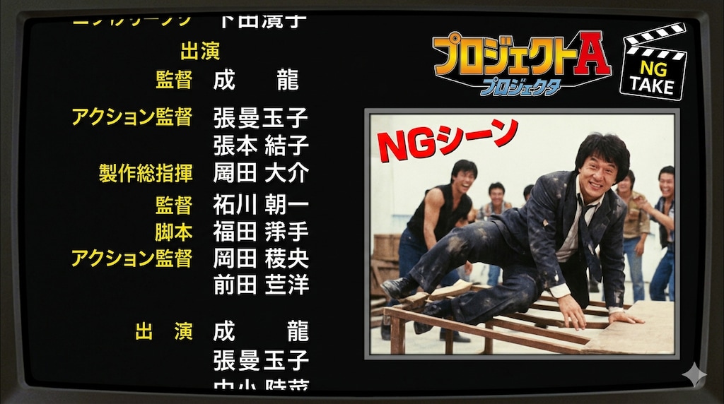 NG シーンが流れるエンディング