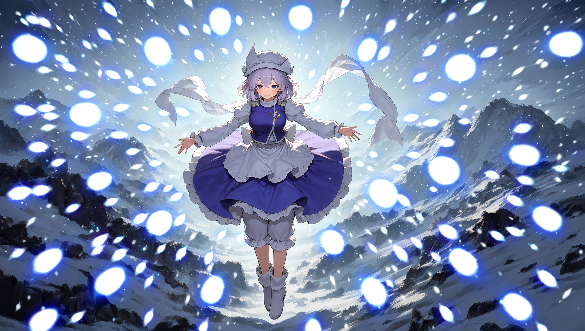 V5　東方　レティ・ホワイトロック　弾幕 | の人気AIイラスト・グラビア