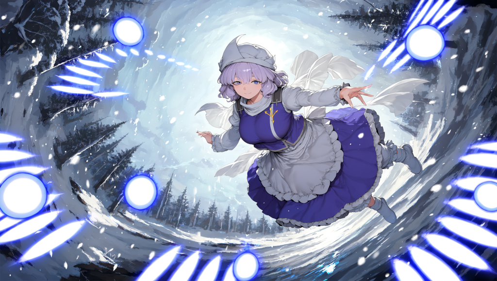 V5　東方　レティ・ホワイトロック　弾幕