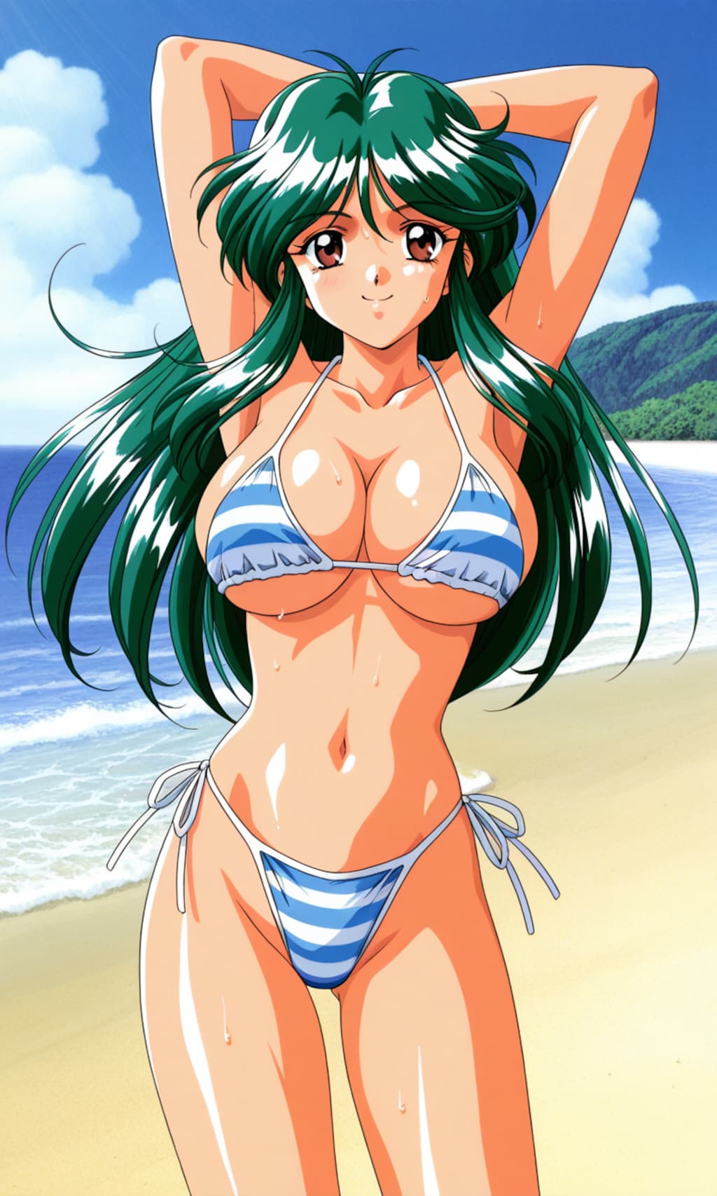 PixAIでときメモ2麻生華澄👙👩‍🏫❤️