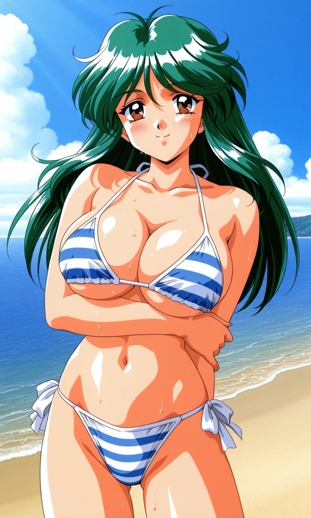 PixAIでときメモ2麻生華澄👙👩‍🏫❤️
