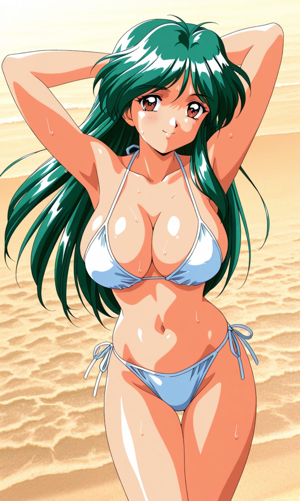 PixAIでときメモ2麻生華澄👙👩‍🏫❤️